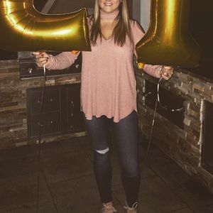 Cold shoulder long sleeve top